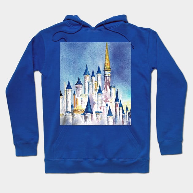 Castle in the Mist Hoodie by Canderella